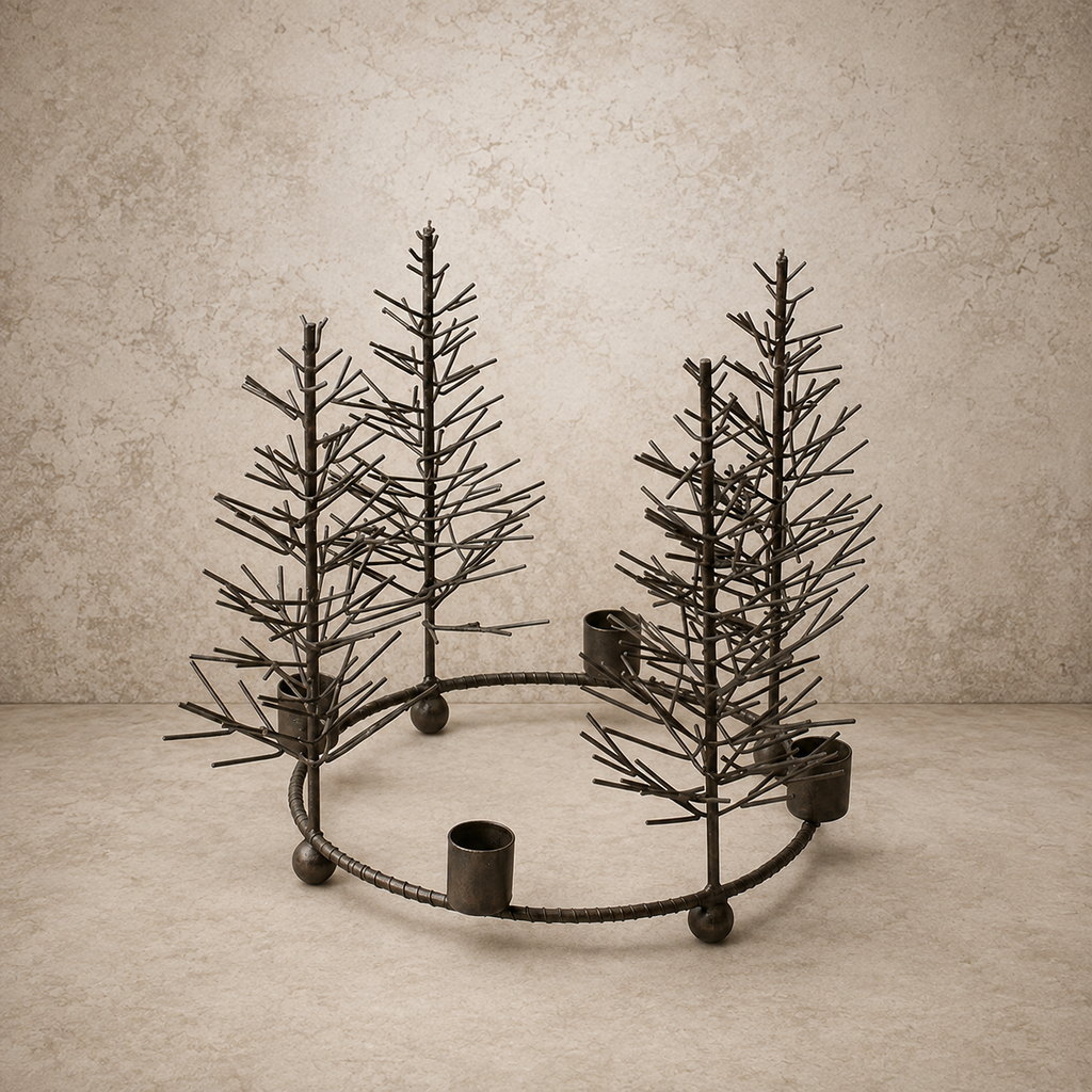 Antique Gold Wire Tree Candelabra