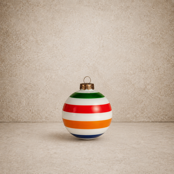 Striped Multi-Colored Ornament