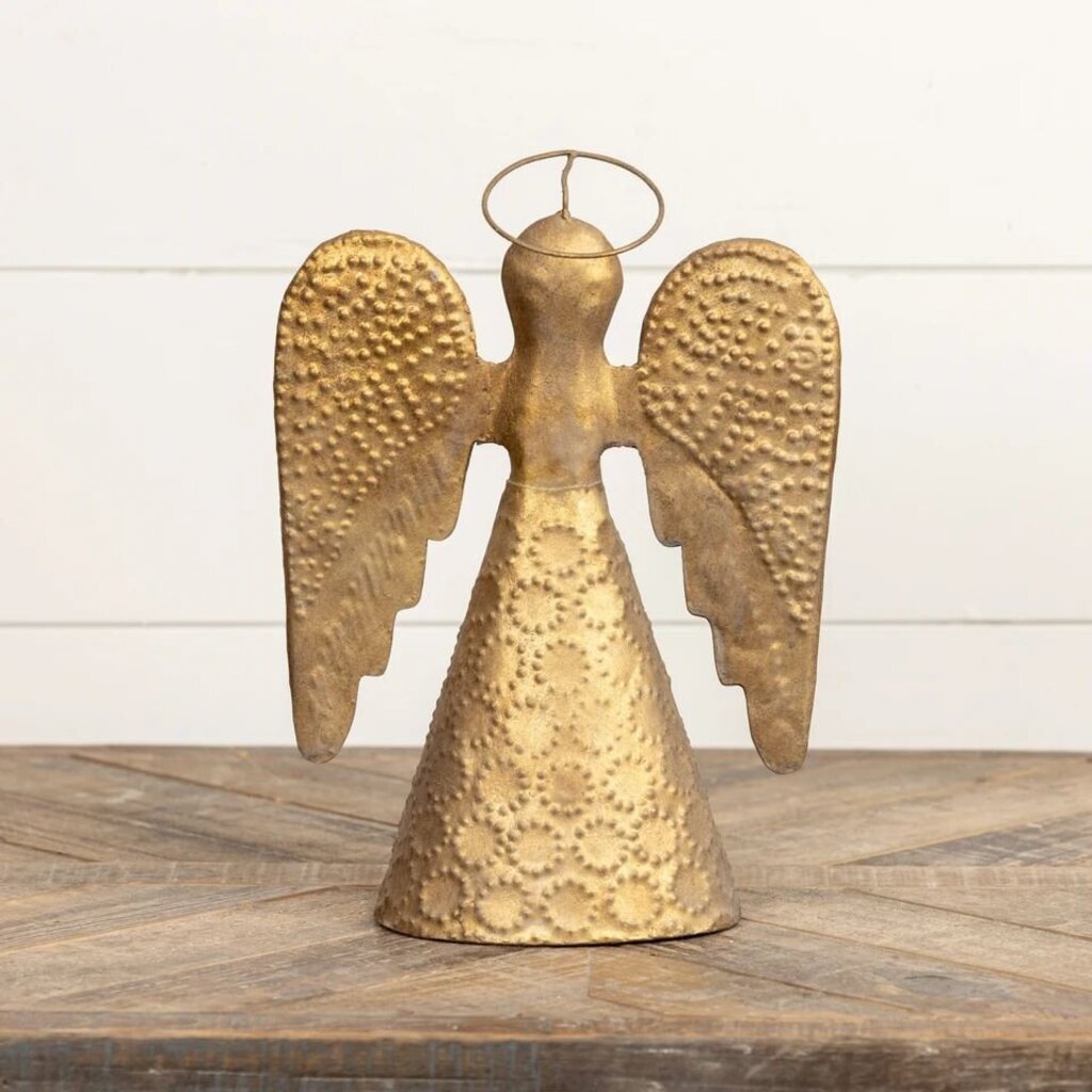 Antique Gold Angel Tree Toper
