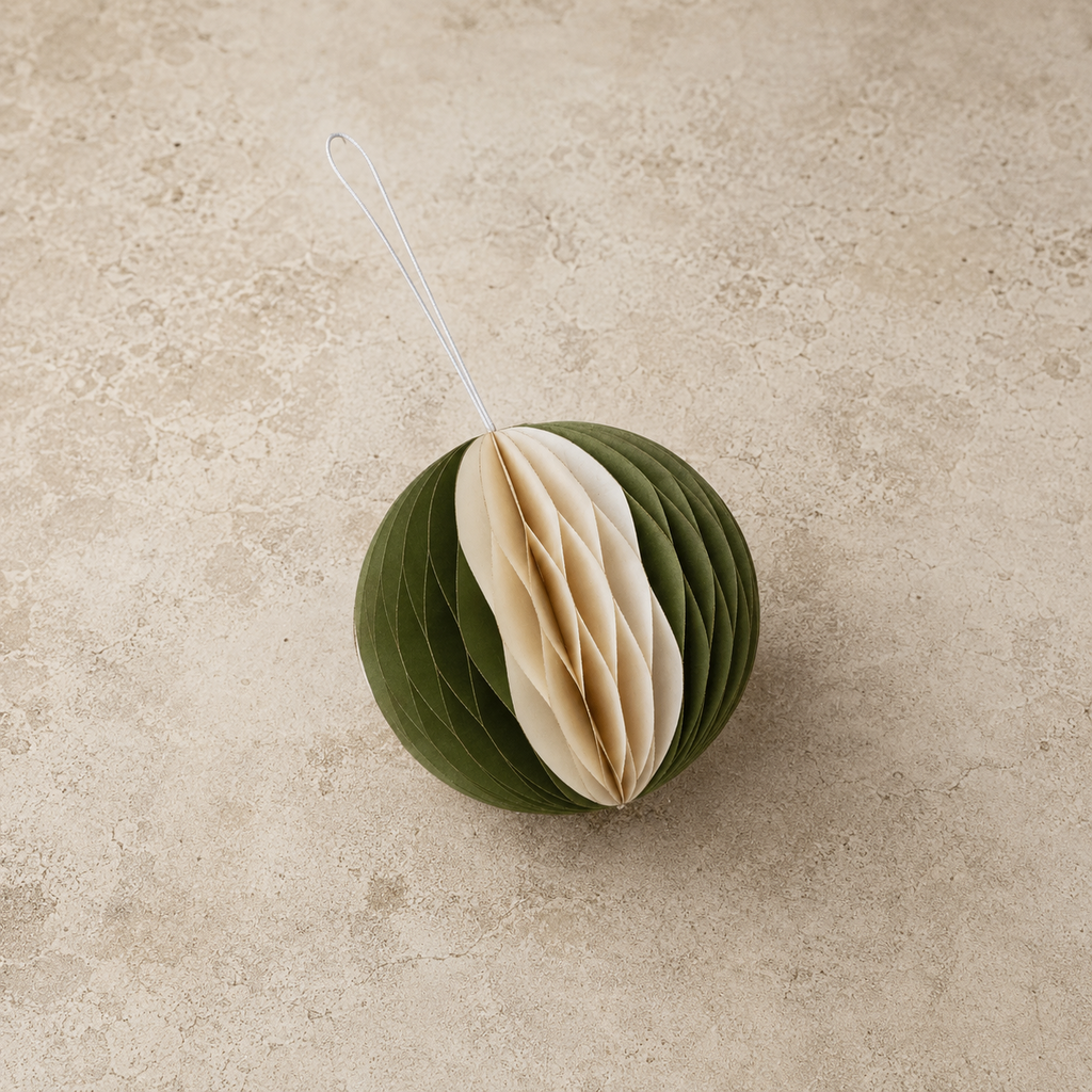 Recycled Paper Folding Honeycomb Ball Ornament