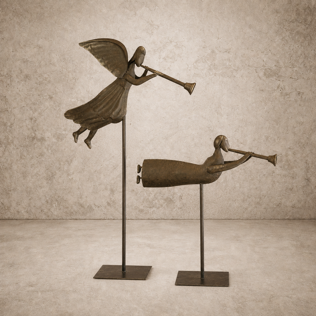 Metal Folk Art Angel