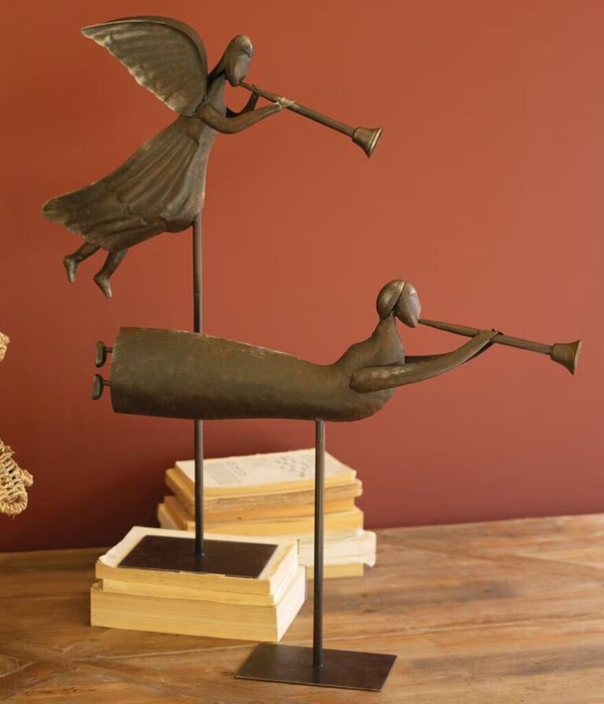 Metal Folk Art Angel