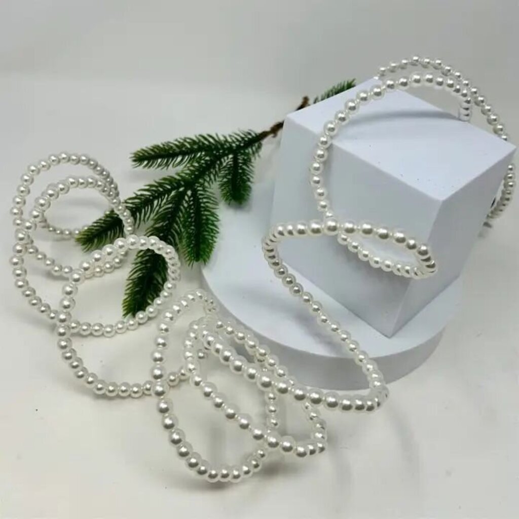 Faux Pearl Bead Wire Garland