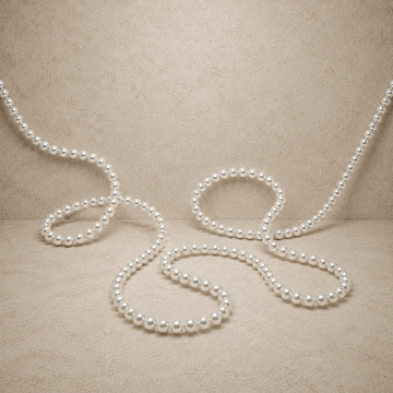 Faux Pearl Bead Wire Garland