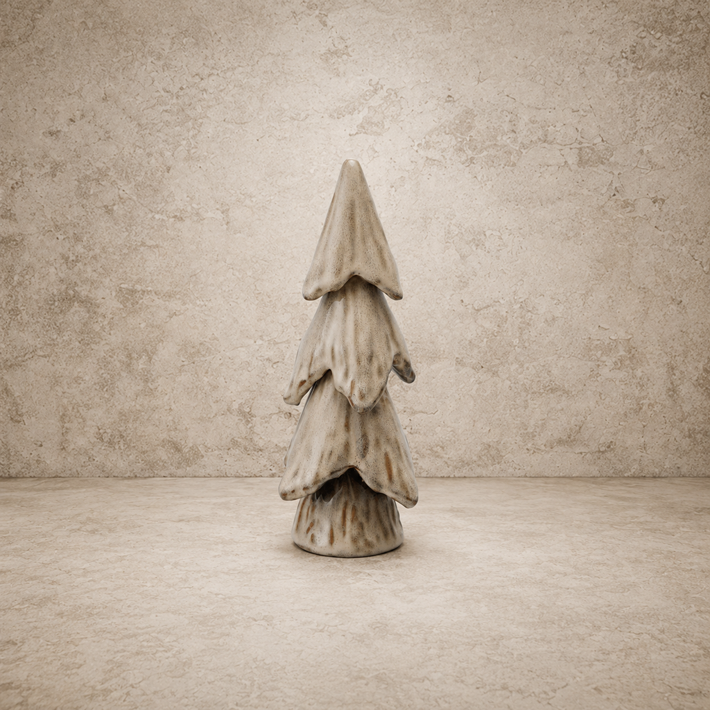 Reactive Glaze Stoneware Cream Tree