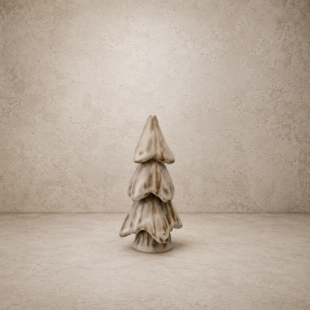 Reactive Glaze Stoneware Cream Tree