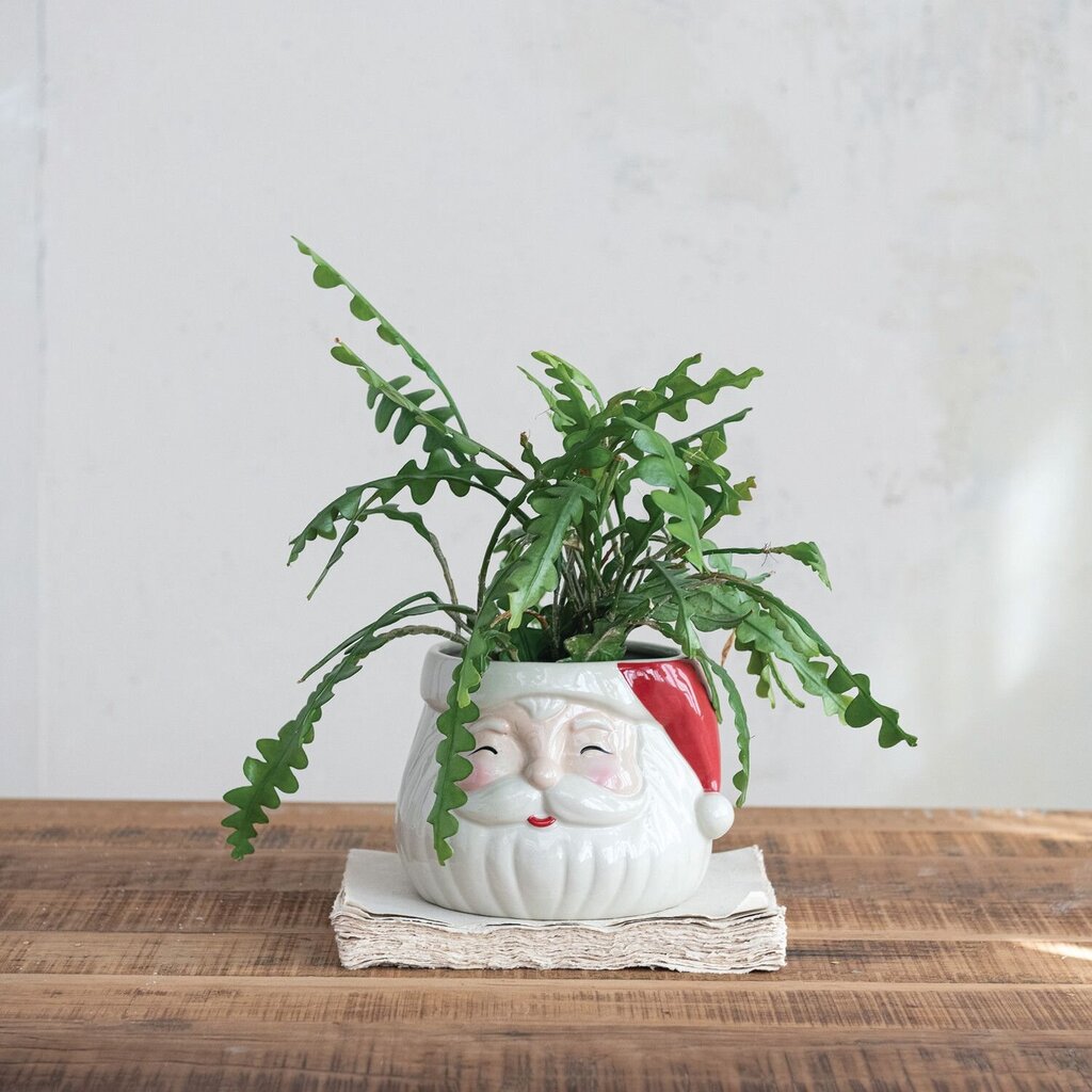 Jolly Santa Planter- 5"