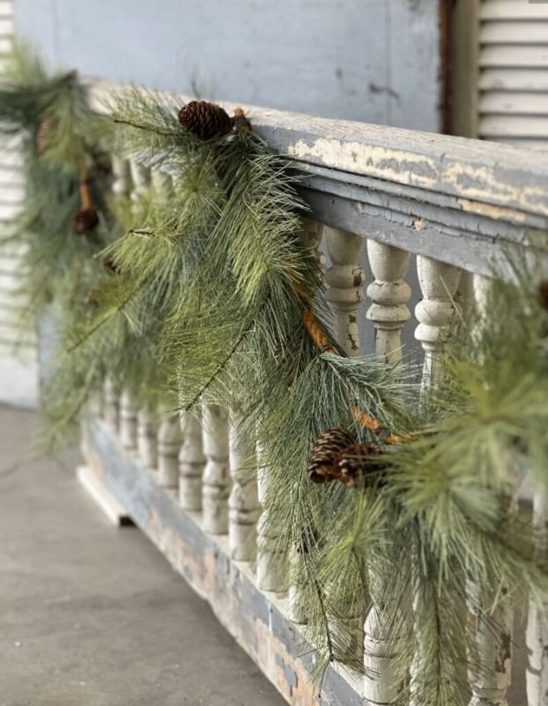 9' Southern Rope Pine Garland