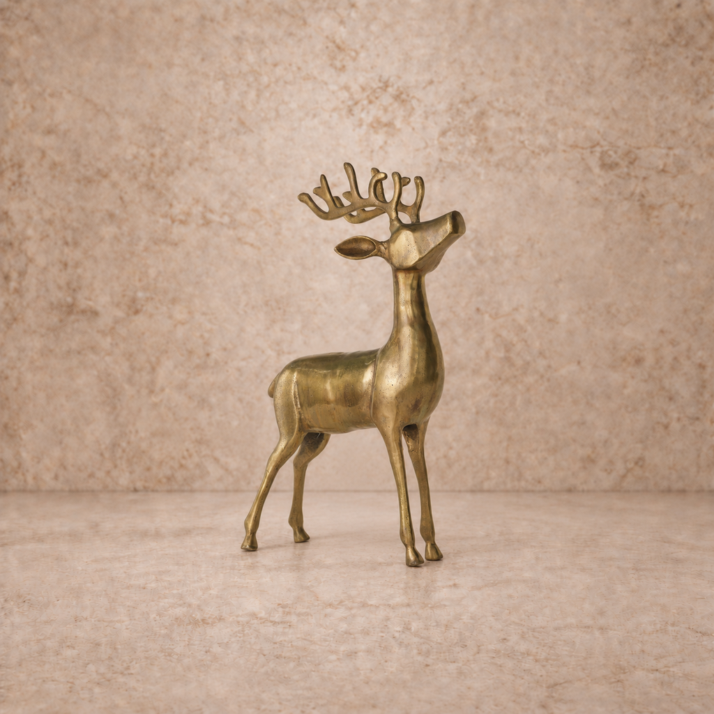 Gold Aluminum Reindeer