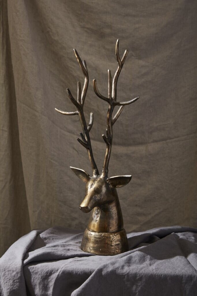 Gold Deer Head Stand