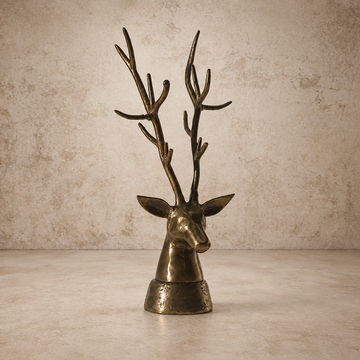 Gold Deer Head Stand