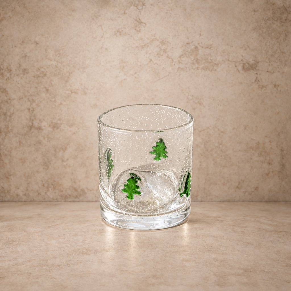 Christmas Tree Glass Cup