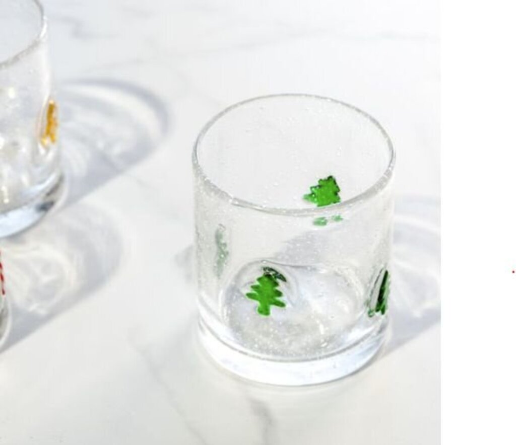 Christmas Tree Glass Cup