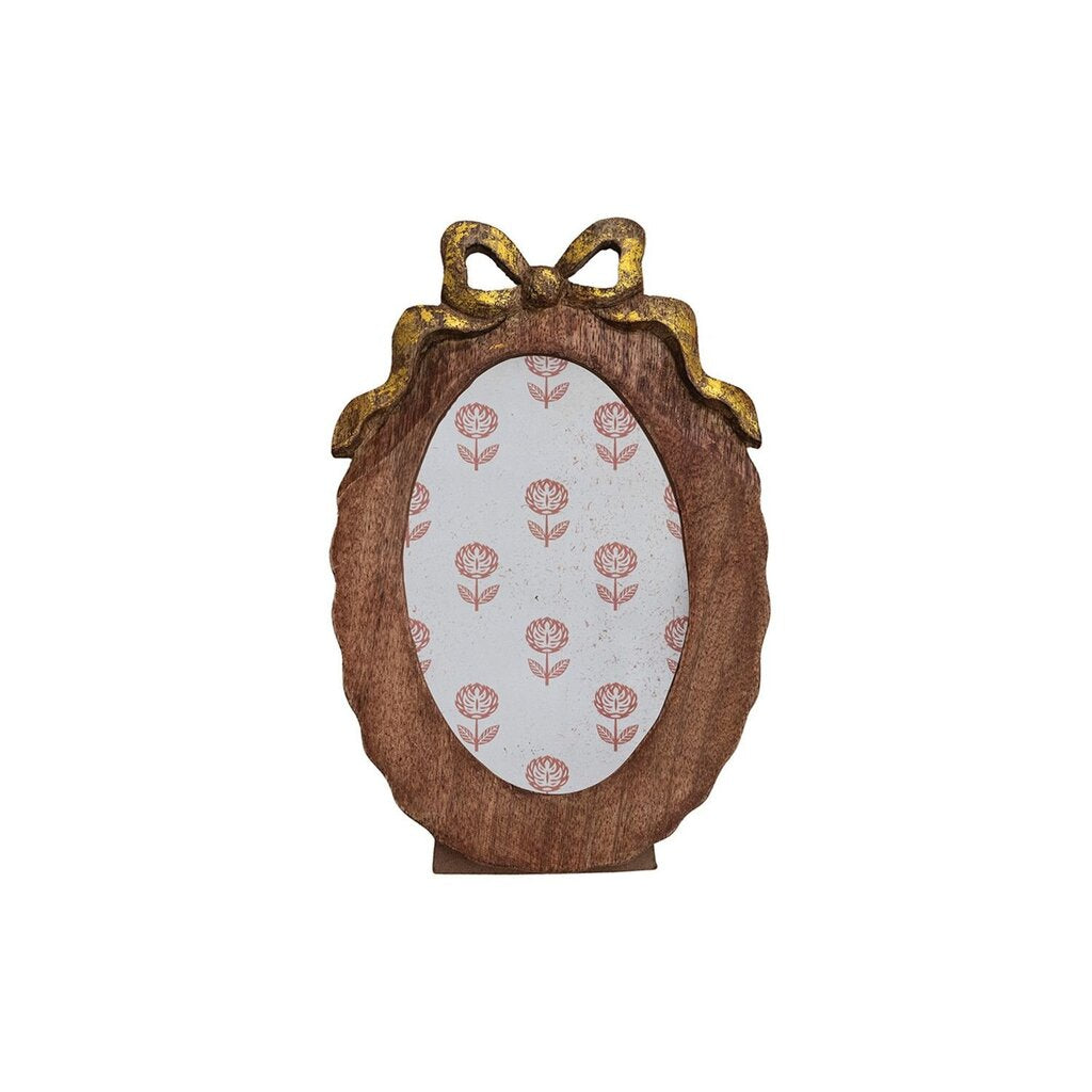Mango Wood Scalloped Photo Frame