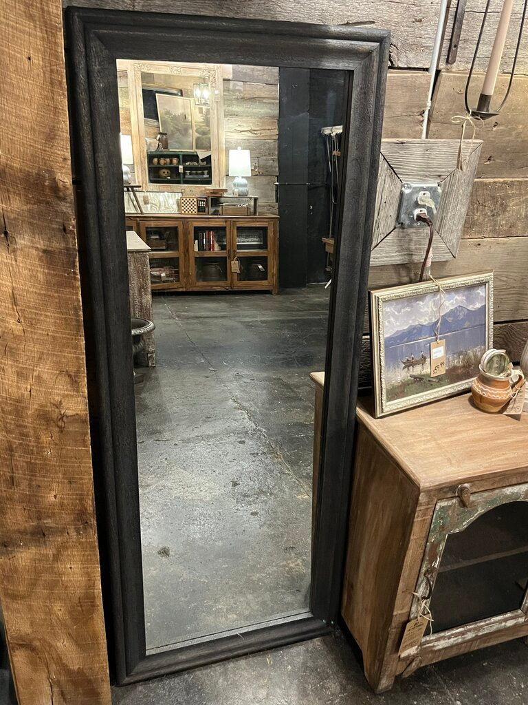 Stunning Black Wood Framed Mirror