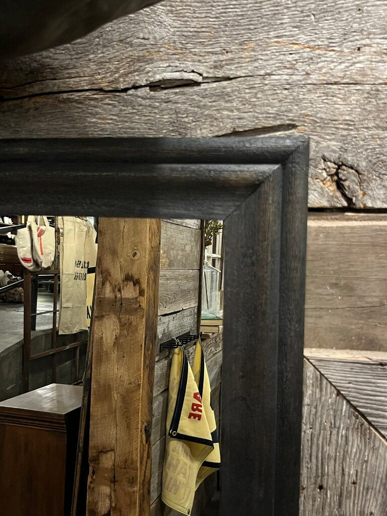 Stunning Black Wood Framed Mirror