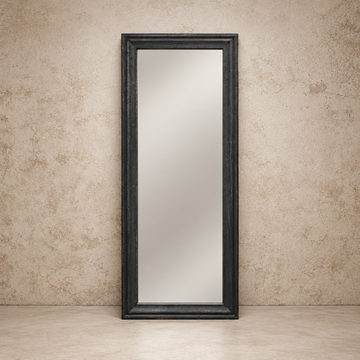 Stunning Black Wood Framed Mirror