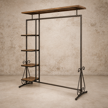 Beautiful Wood + Metal Display