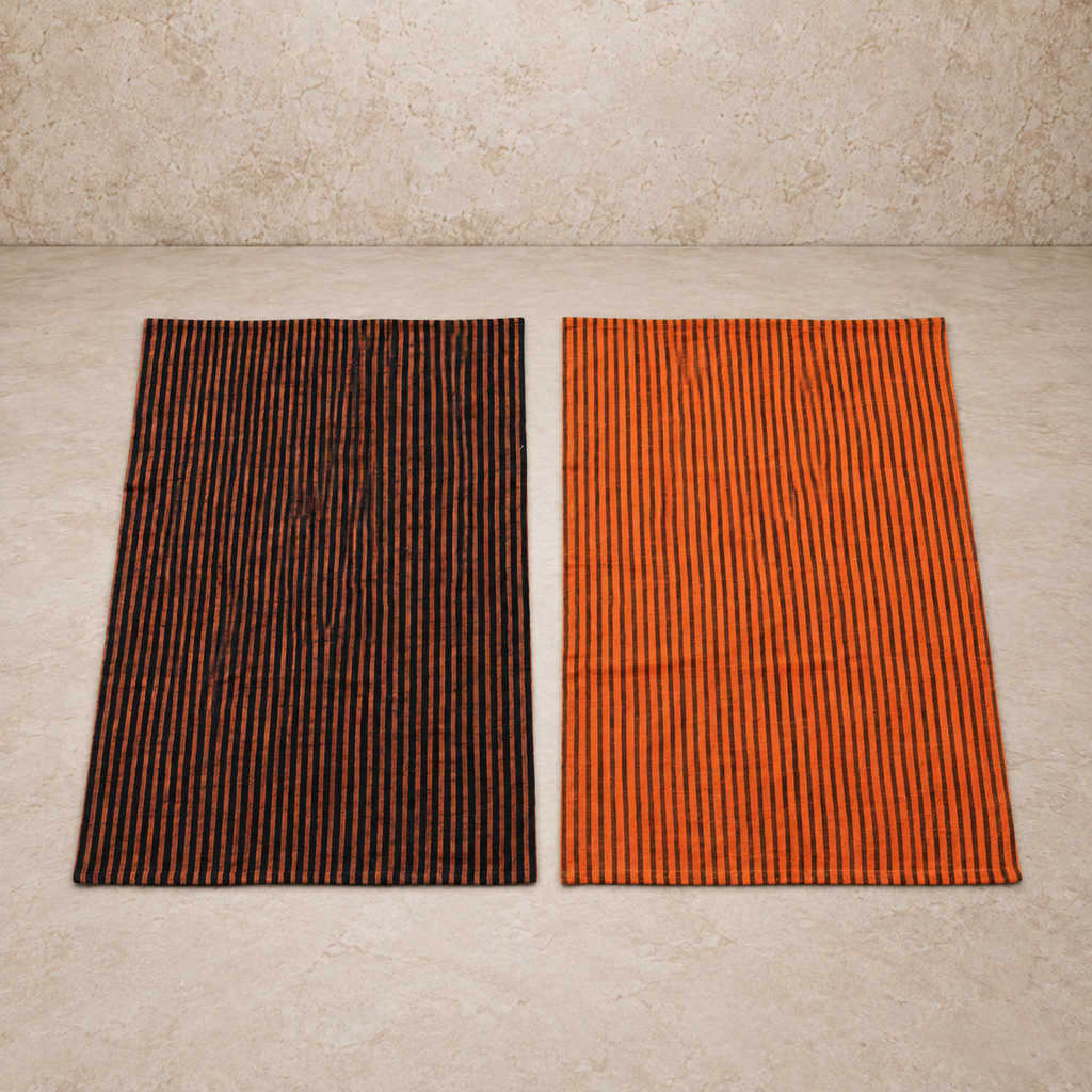 Woven Cotton Striped Tea Towel