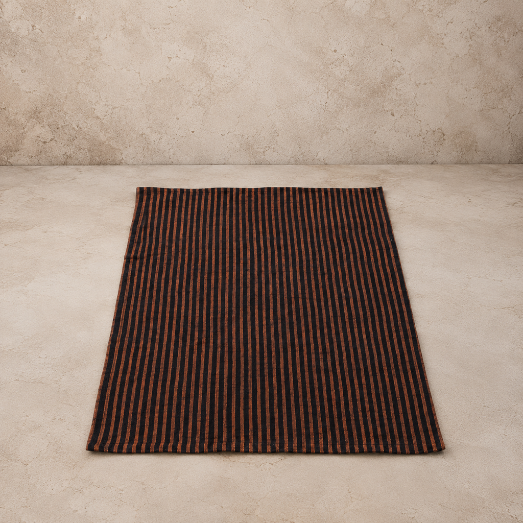 Woven Cotton Striped Tea Towel
