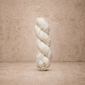 Ivory 70 Yard Recycled Torn Silk Ribbon