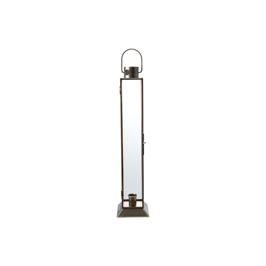 Elegant Metal & Glass Lantern Taper Holder