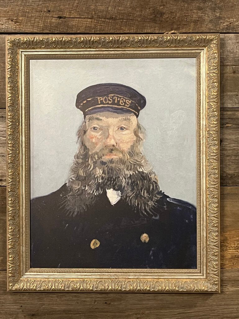Portrait Of A Postman Framed Art