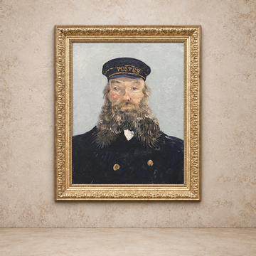 Portrait Of A Postman Framed Art