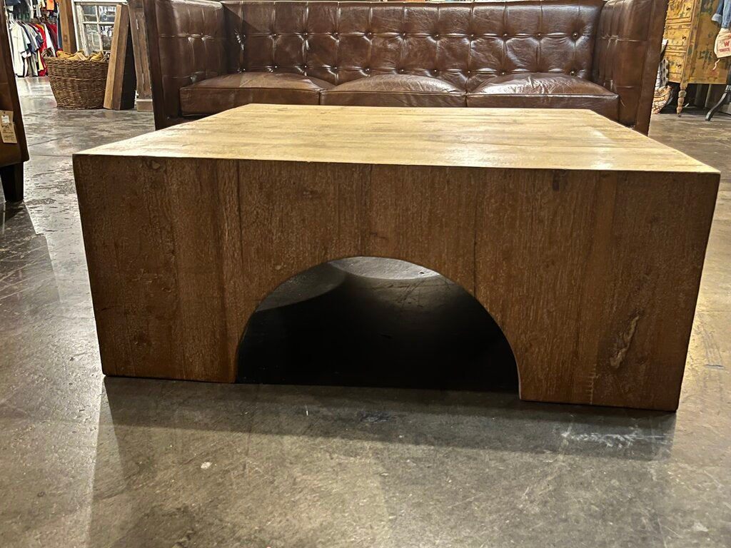 Amazing Square Natural Wood Coffee Table