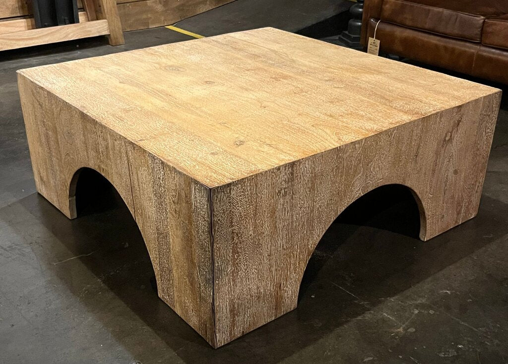 Amazing Square Natural Wood Coffee Table