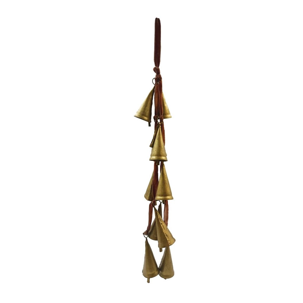 Velvet Ribbon Door Hanger with Cone Bells