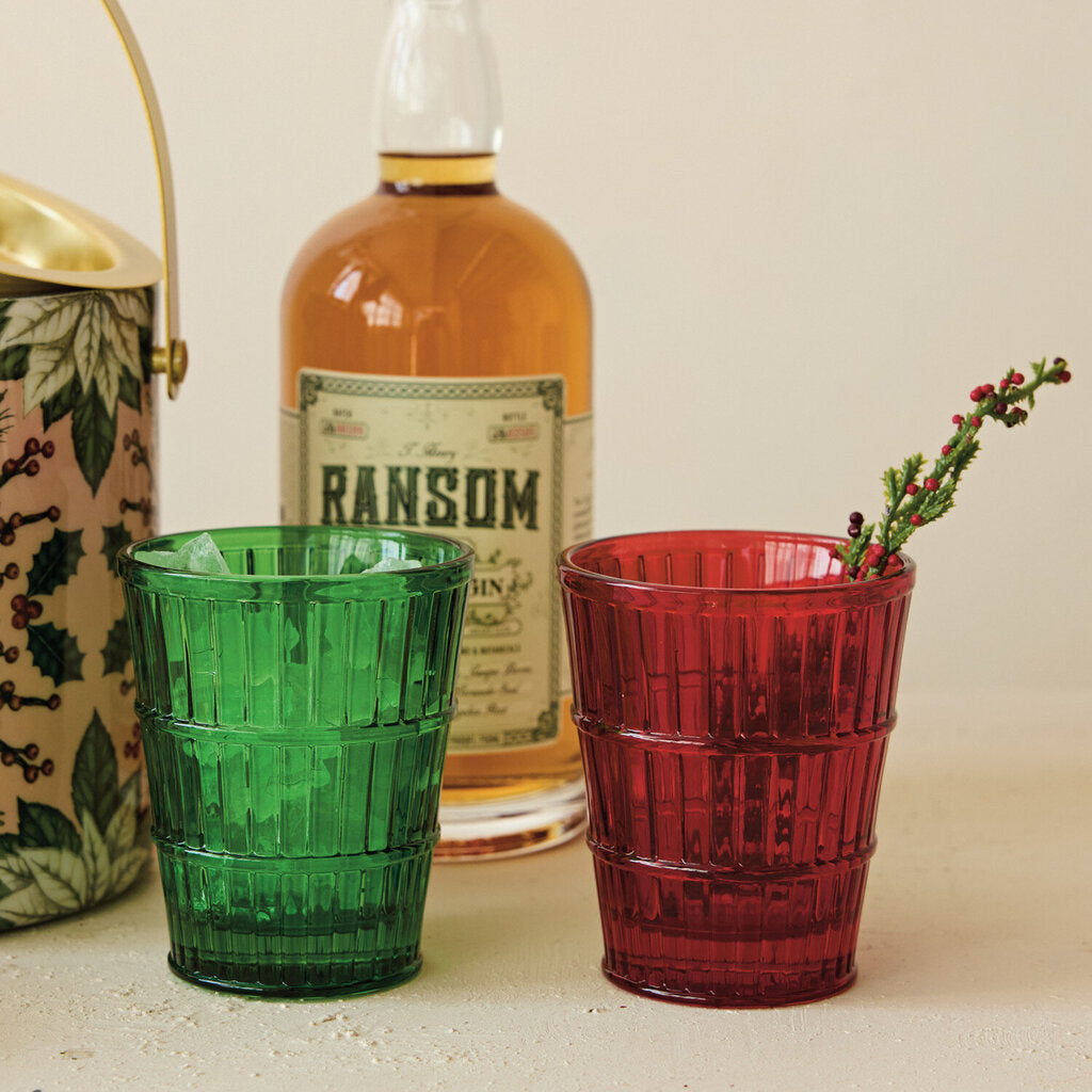 Pressed Drinking Glass/ Votive