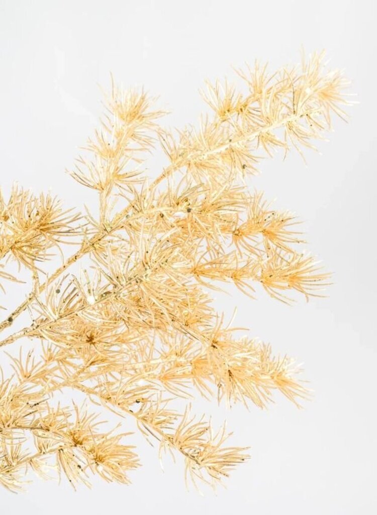 36" Gold Japanese Pine Branch