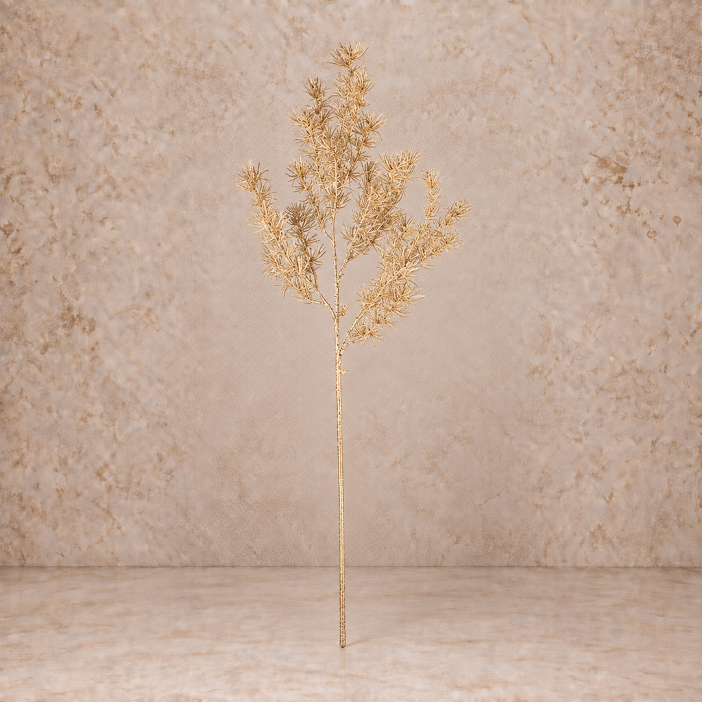 36" Gold Japanese Pine Branch