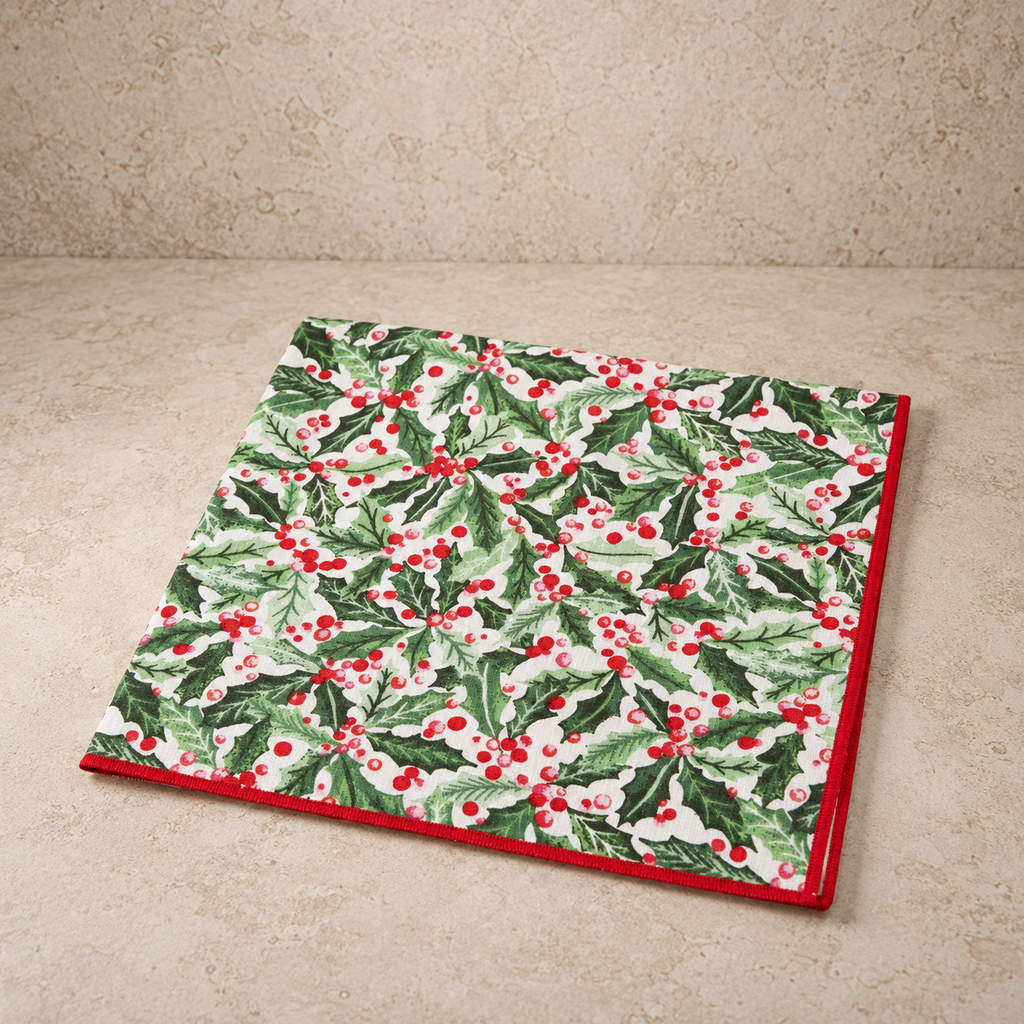 Holly Jolly Printed Napkin