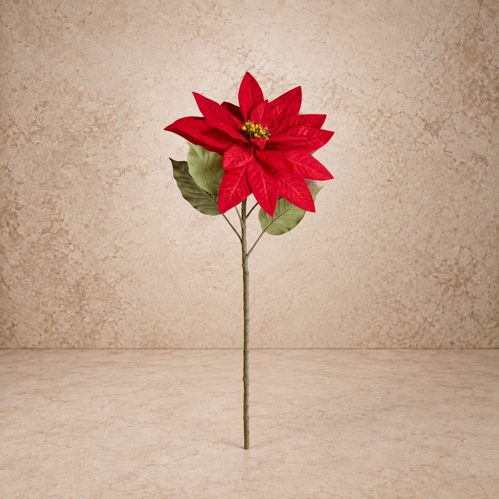 31" Poinsettia Stem