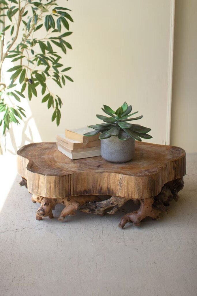 Beautiful Mulberry Root + Willow Wood Serving Tray