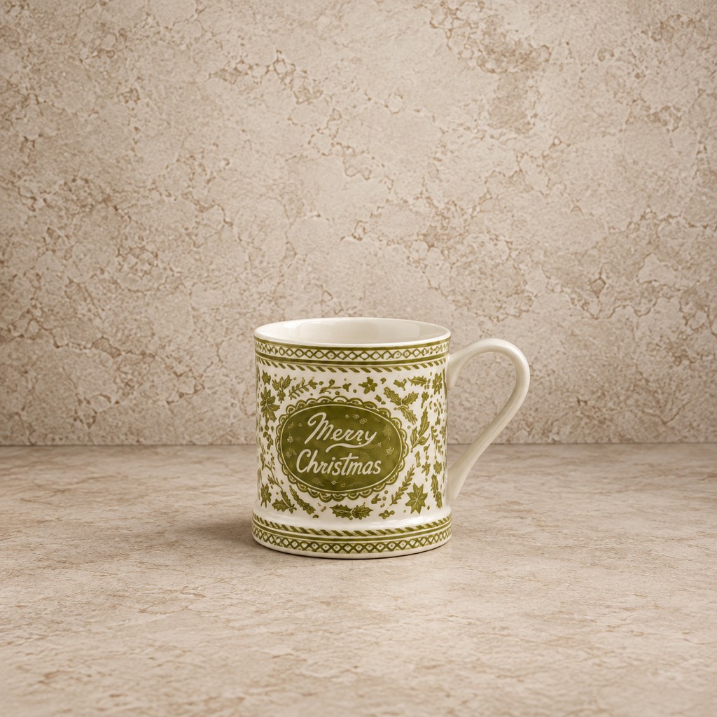 Green Holiday Design Mug