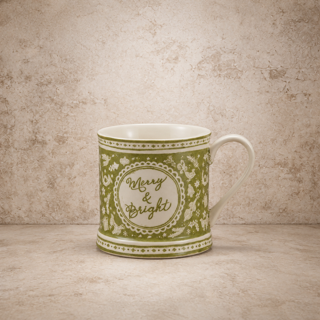 Green Holiday Design Mug