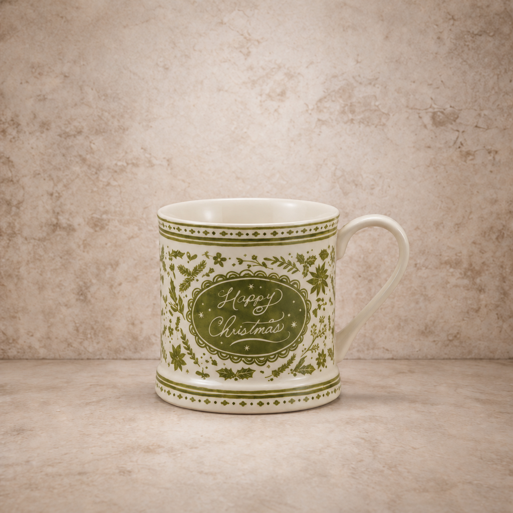 Green Holiday Design Mug