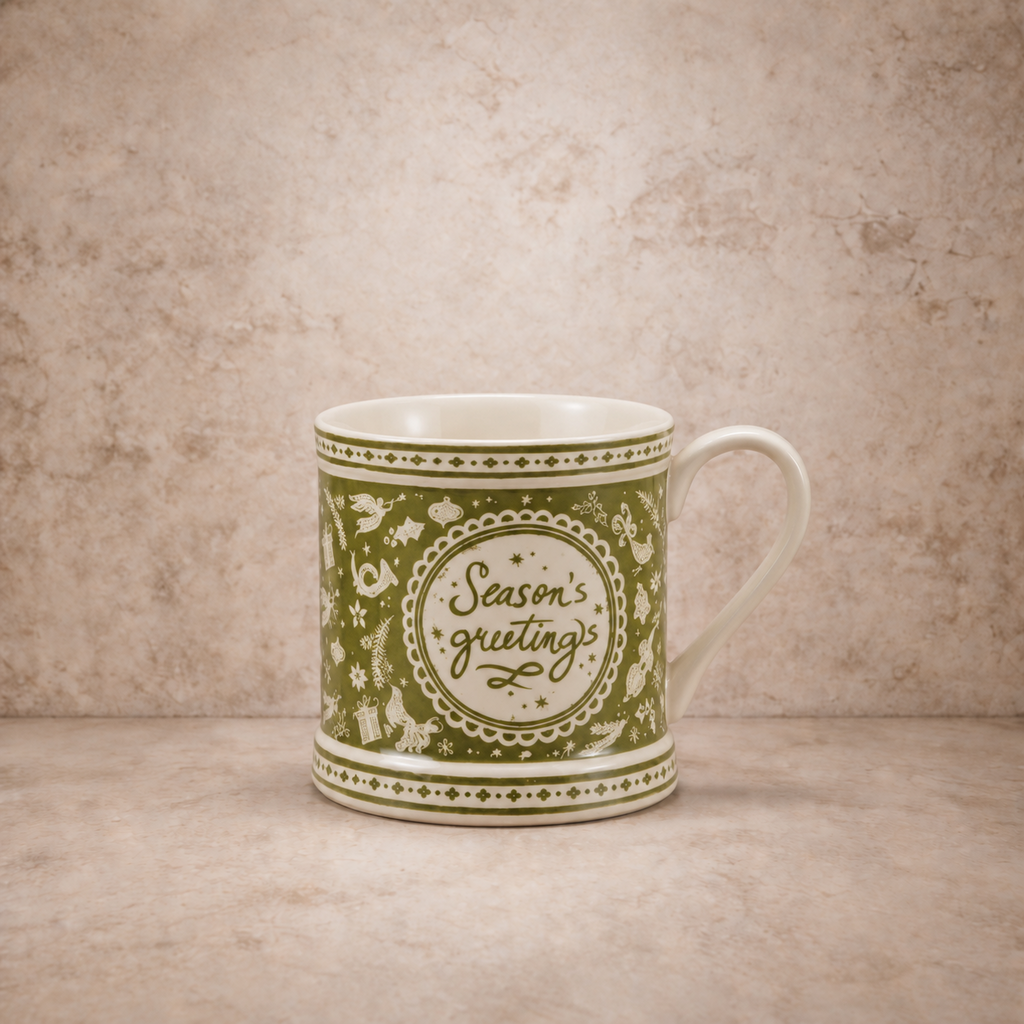Green Holiday Design Mug