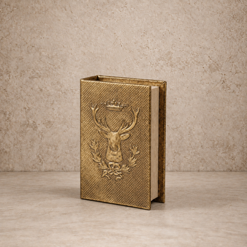 Decorative Gold Deer Book Box