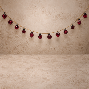 Mercury Glass Ornament Garland with Jute Cord