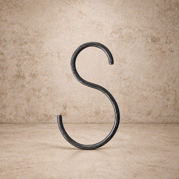 Hand-Forged Iron "S" Hook