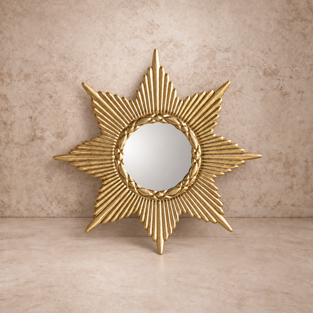 Sunburst Iron Mirror