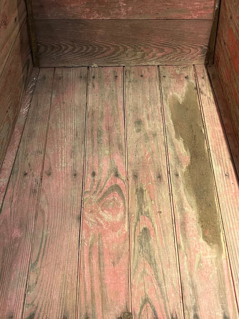 Amazing Old Red Wooden Wheelbarrow
