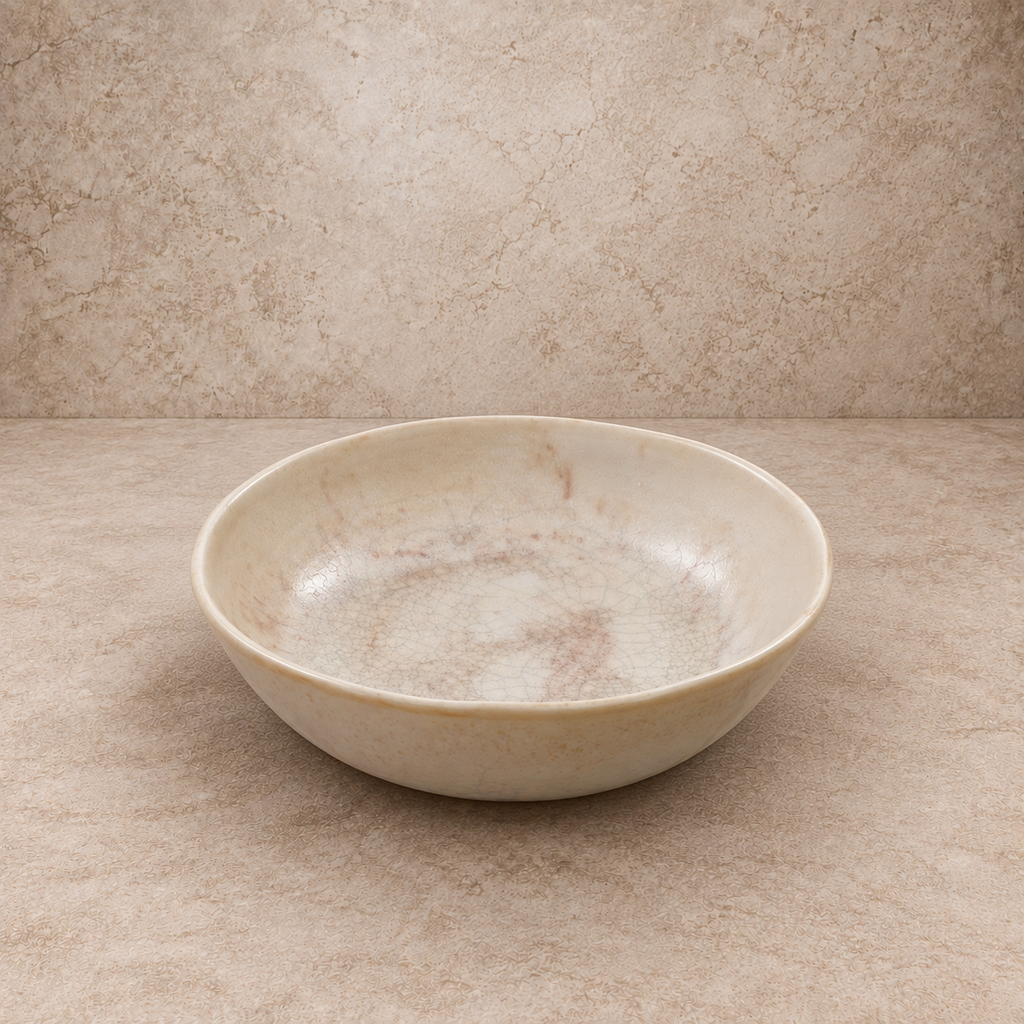 Crackle Glaze Stoneware Bowl