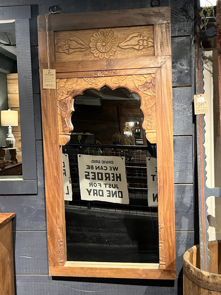 Beautiful Wooden Framed Carved Mirror