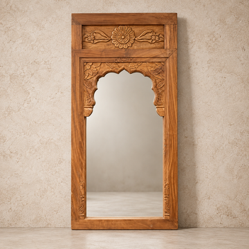 Beautiful Wooden Framed Carved Mirror