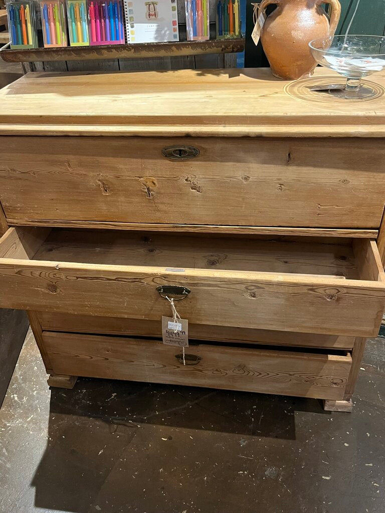 Natural Wood Chest Of Drawers